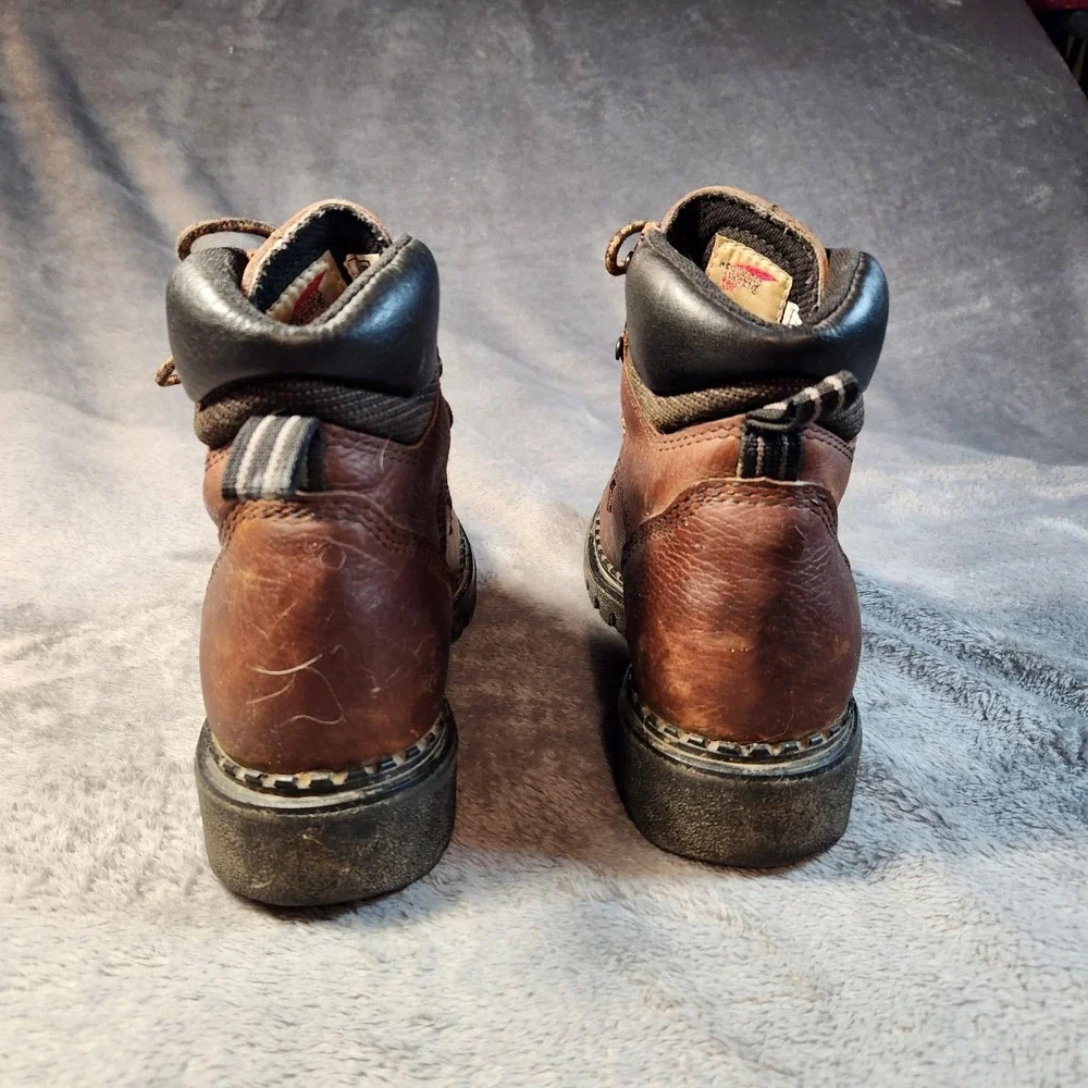 Red Wing Boots Mens 7.5 Brown Leather 1626 Soft Toe EH Electrical Hazard Work